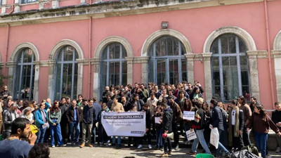 İTÜ'de öğrenciler bölüm başkanının görevden alınmasını protesto etti