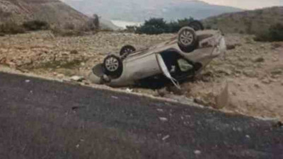 Mardin'de otomobil takla attı: 1 kişi öldü, 3 kişi yaralandı