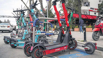 İstanbul'un 5 ilçesi için elektrikli scooter kararı