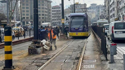 İstanbul'da tramvay seferleri aksadı