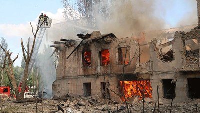 Rusya'dan Ukrayna’ya bombalı saldırı: 1 ölü, 15 yaralı