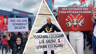 Millet İttifakı İstanbul Mitingine damga vuran pankartlar