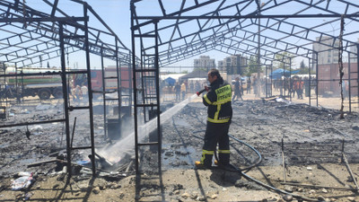 Çadır kentte yangın: 3 çadır kullanılamaz hale geldi