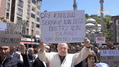 Rizeli çay üreticilerinden Erdoğan’ın açıkladığı çay fiyatına protesto