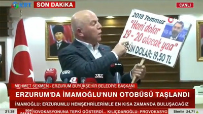 AKP'li Erzurum Belediye Başkanı Mehmet Sekmen provokasyonu aklamaya çalıştı