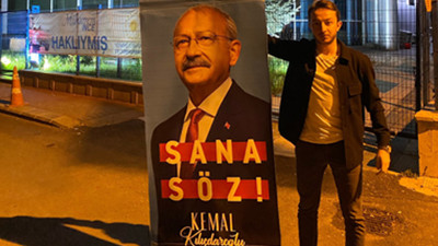 Memleket Partisi'ne tepkiler sürüyor: Parti binası önünde Kılıçdaroğlu posteri açıldı