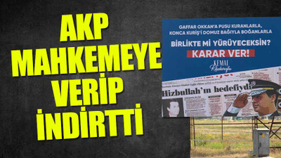 AKP, şehit Gaffar Okkan afişlerinden rahatsız oldu
