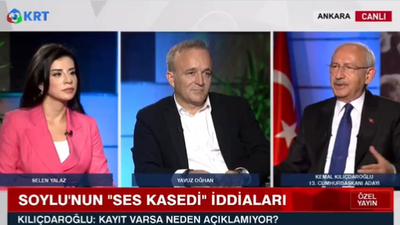 Kılıçdaroğlu, KRT ekranlarından Soylu'ya meydan okudu: Kayıt varsa açıkla