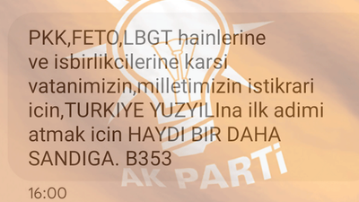 BTK , Kılıçdaroğlu'na engel koyarken AKP'den dikkat çeken SMS: PKK, FETÖ, LGBT hainlerine karşı..