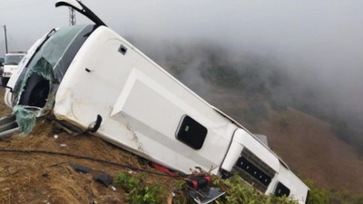 Mersin'de yolcu otobüsü, şarampole yuvarlandı: 1 ölü, 14 yaralı