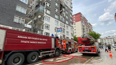 Ankara'da 10 katlı apartmanda yangın çıktı: 1 ölü