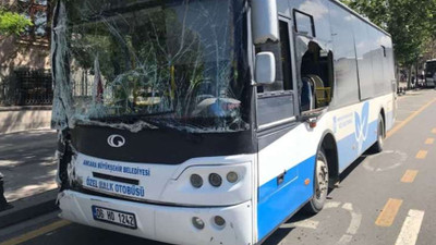 Ankara'da iki otobüs çarpıştı: 6 kişi yaralandı