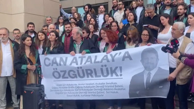 Can Atalay için İstanbul Adliyesi'nde özgürlük çağrısı