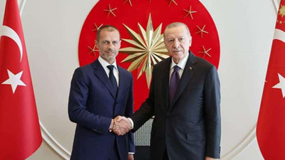 Erdoğan, UEFA Başkanı Ceferin ile görüştü