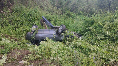 Karabük'te şarampole uçan araçta bulunan 3 kişi yaralandı