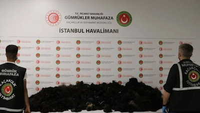 İstanbul Havalimanı’nda 93 kilogram insan saçı ele geçirildi