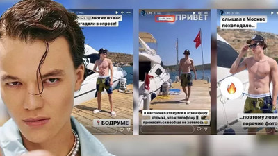 Rusya Savunma Bakanı’nın asker kaçağı popçu oğlu, Türkiye’de tatilde çıktı