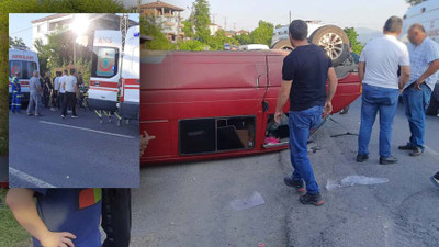 Zonguldak'ta işçilerin bulunduğu minibüs kaza yaptı: 7 yaralı