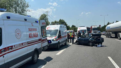Anadolu Otoyolu'nda feci kaza: 5'i çocuk 8 kişi yaralandı