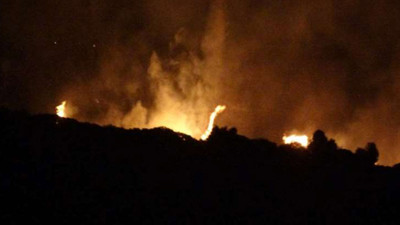 Çeşme'de makilik alanda yangın: 1 kişi gözaltına alındı