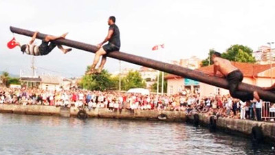 Zonguldak'ta her yıl yapılan yağlı direk yarışması yasaklandı