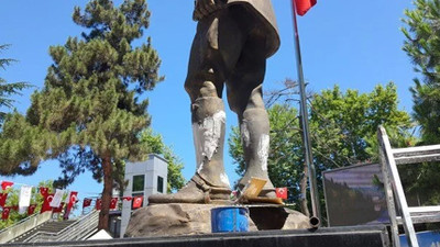 Atatürk heykeline balyozla saldıran kişi serbest bırakıldı