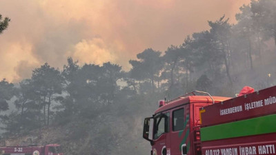 Hatay'daki orman yangınına havadan ve karadan müdahale sürüyor