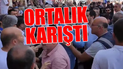 Zamları protesto eden İYİ Parti'li gruba polis ve AKP'liler müdahale etti