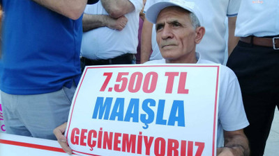Emeklilerden Ankara'da yüzde 25 zam tepkisi