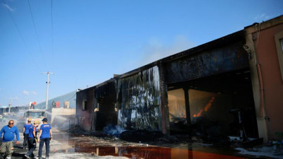 Eskişehir'de palet fabrikasında yangın çıktı