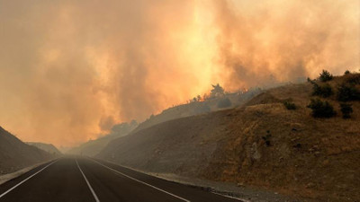 Kahramanmaraş'ta orman yangını sürüyor: 3 personel dumandan etkilendi, görevli aracı devrildi