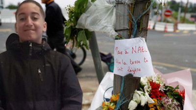 Fransa'da polisin öldürdüğü 17 yaşındaki Nahel defnedildi