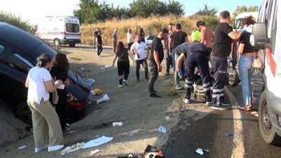 Tekirdağ'da kaza: 7 yaralı