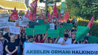 TİP'ten Limak Holding önünde eylem: Akbelen Ormanı'ndaki kesim derhal dursun!