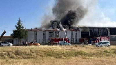 Kırıkkale'de fabrikada yangın