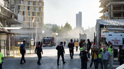Ankara'da inşaat halindeki bir sitede yangın çıktı
