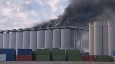 Fransa'da buğday silosunda yangın