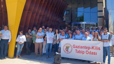 Gaziantep'te saldırıya uğrayan doktor için protesto