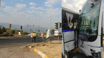 Yolcu otobüsüyle işçi servis midibüsü çarpıştı: 11 yaralı