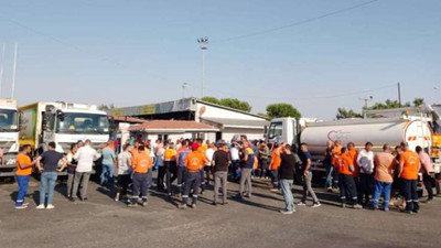 MHP’li belediyede işçiler greve çıktı