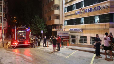 Özel hastanede yangın: Hastalar tahliye edildi