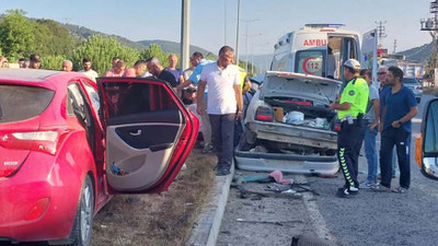 Samsun'da kavşakta kaza: 1 ölü, 7 yaralı