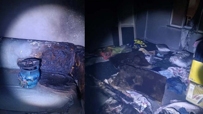 Diyarbakır'da bir kiracı kaldığı evi ateşe verdi