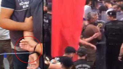 Taksim'de polisten 'hak arayan' öğretmenlere ters kelepçe