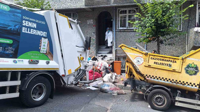 İstanbul'da şoke eden görüntü: Evden 5 ton çöp çıktı