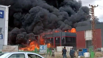 Tekirdağ'da kimya fabrikasında yangın çıktı
