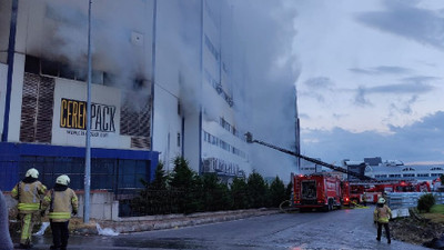 İstanbul’da sanayi bölgesinde fabrika yangını