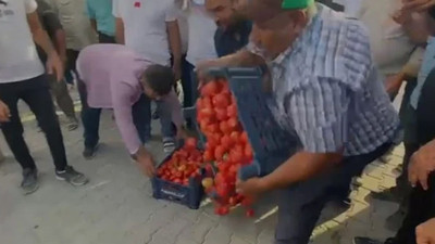 Konya'da çiftçiler ürünlerini yere döküp Erdoğan’a seslendiler