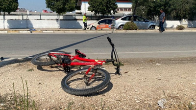 Adana'da otomobilin çarptığı bisikletli çocuk hayatını kaybetti