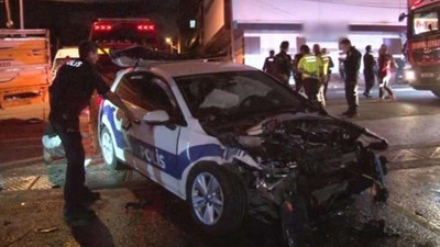 İstanbul'da feci kaza: 1 polis memuru yaralandı